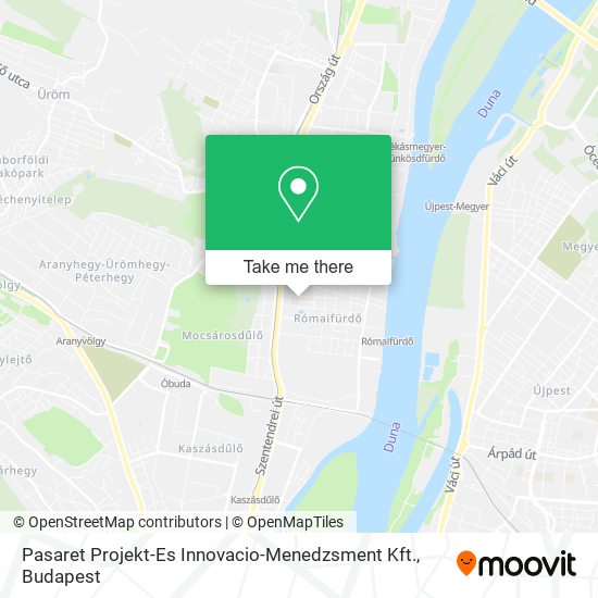 Pasaret Projekt-Es Innovacio-Menedzsment Kft. map