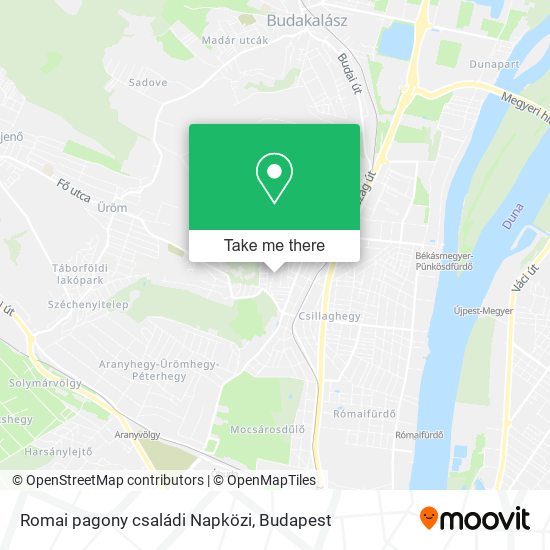 Romai pagony családi Napközi map