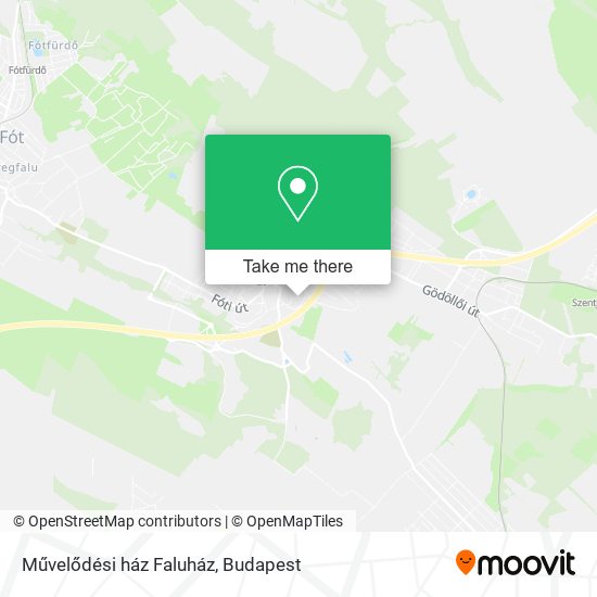 Művelődési ház Faluház map