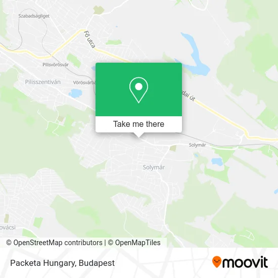 Packeta Hungary map