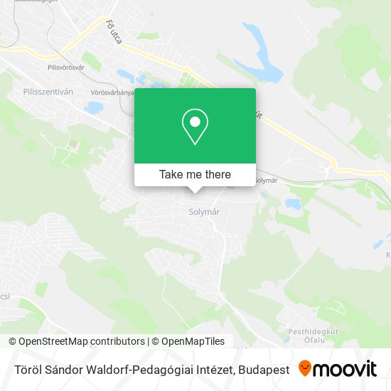 Töröl Sándor Waldorf-Pedagógiai Intézet map