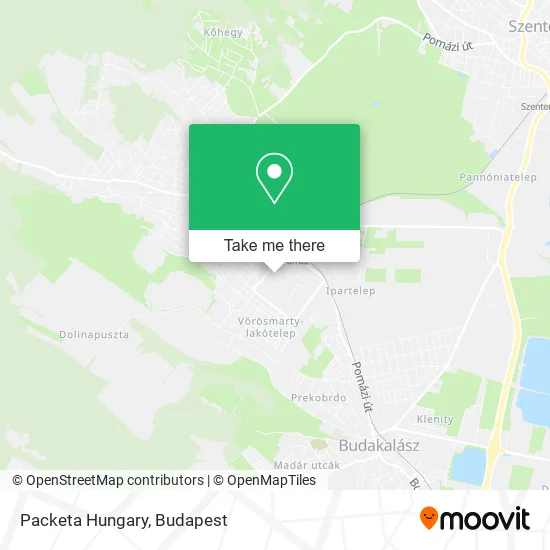 Packeta Hungary map