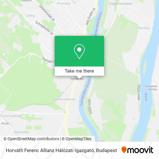 Horváth Ferenc Allianz Hálózati Igazgató map