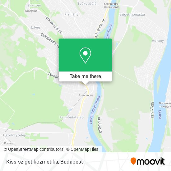 Kiss-sziget kozmetika map