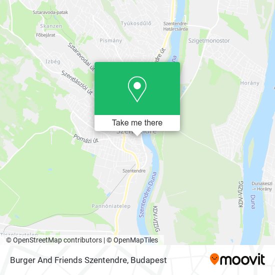 Burger And Friends Szentendre map
