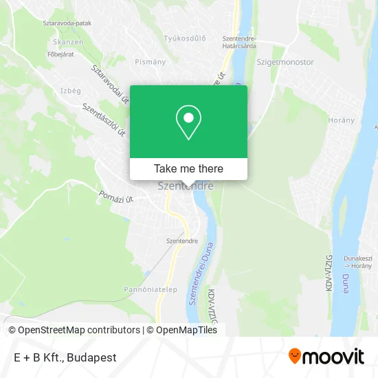 E + B Kft. map