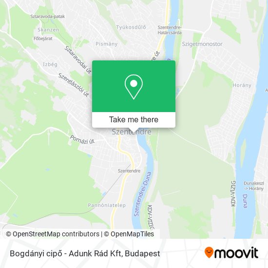 Bogdányi cipő - Adunk Rád Kft map