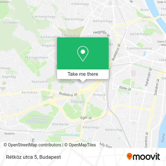 Rétköz utca 5 map