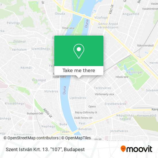 Szent István Krt. 13. "107" map