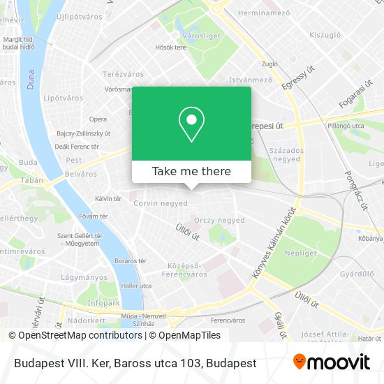 Budapest VIII. Ker, Baross utca 103 map