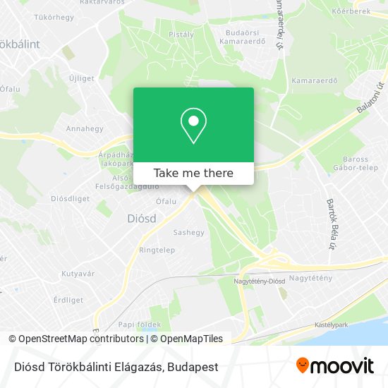 Diósd Törökbálinti Elágazás map