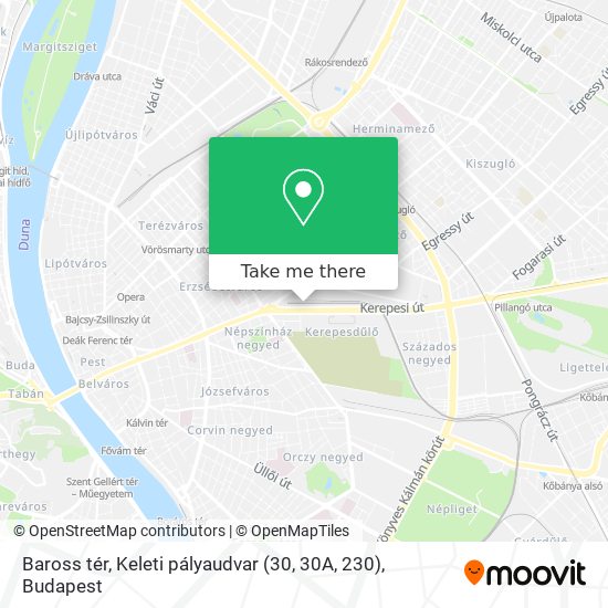 Baross tér, Keleti pályaudvar (30, 30A, 230) map
