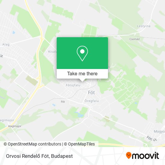 Orvosi Rendelő Fót map