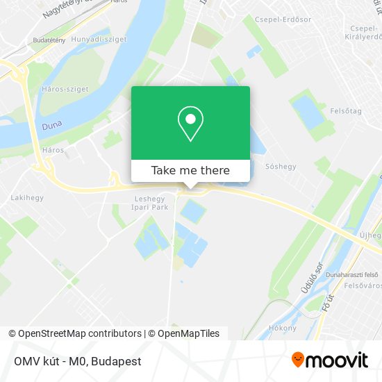 OMV kút - M0 map