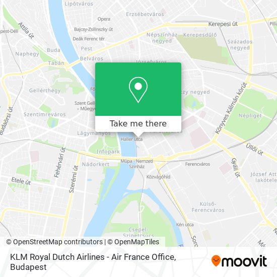 KLM Royal Dutch Airlines - Air France Office map