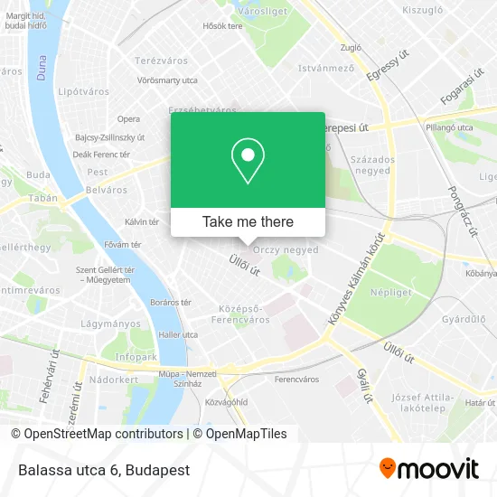 Balassa utca 6 map