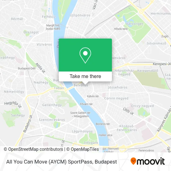 All You Can Move (AYCM) SportPass map