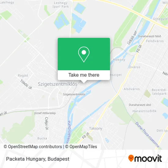 Packeta Hungary map