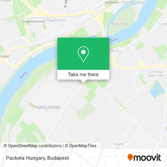 Packeta Hungary map