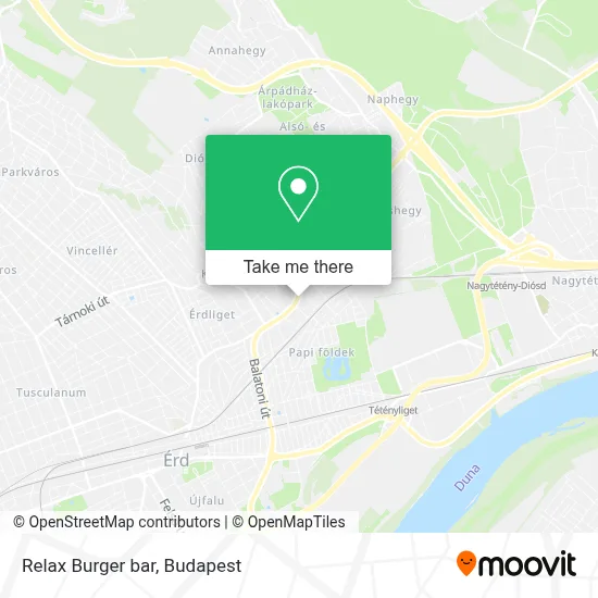 Relax Burger bar map