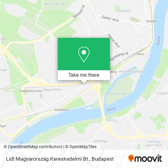 Lidl Magyarország Kereskedelmi Bt. map