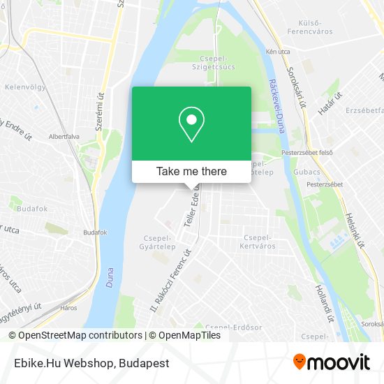 Ebike.Hu Webshop map