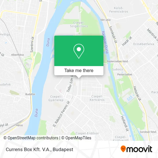 Currens Box Kft. V.A. map