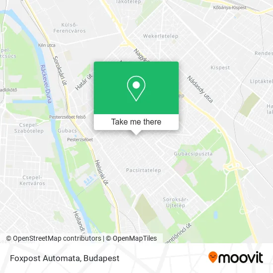 Foxpost Automata map