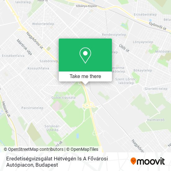 Eredetiségvizsgálat Hétvégén Is A Fővárosi Autópiacon map