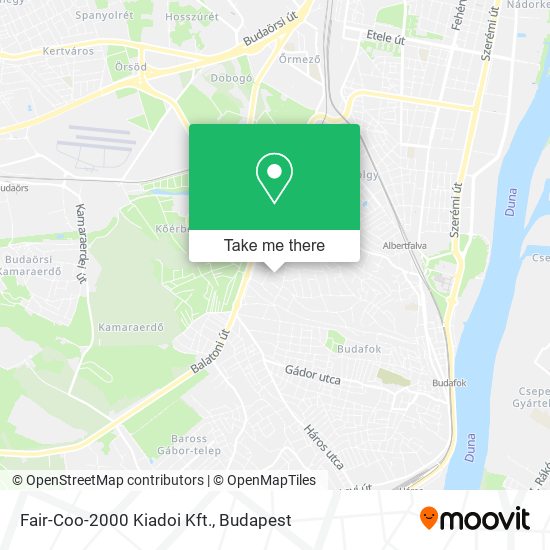 Fair-Coo-2000 Kiadoi Kft. map