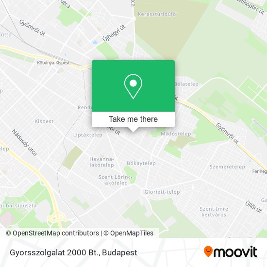Gyorsszolgalat 2000 Bt. map