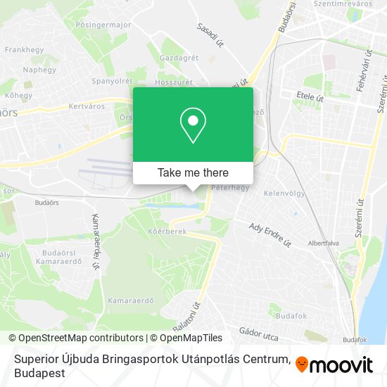 Superior Újbuda Bringasportok Utánpotlás Centrum map