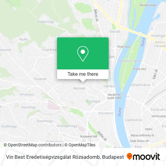 Vin Best Eredetiségvizsgálat Rózsadomb map