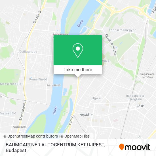 BAUMGARTNER AUTOCENTRUM KFT UJPEST map