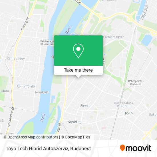 Toyo Tech Hibrid Autószervíz map