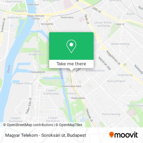 Magyar Telekom - Soroksári út map