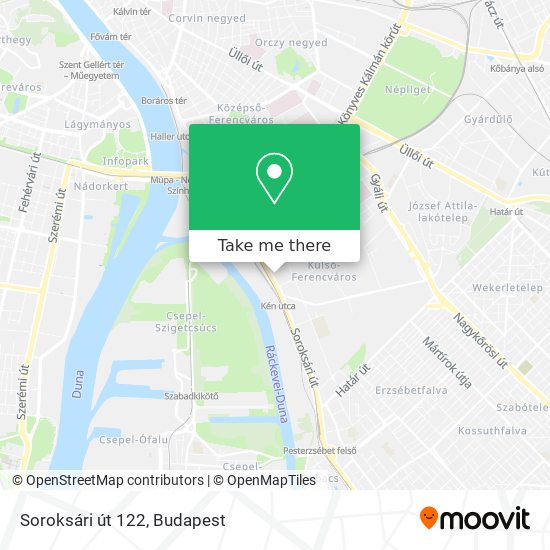 Soroksári út 122 map