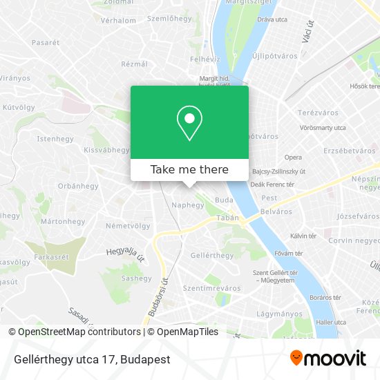 Gellérthegy utca 17 map