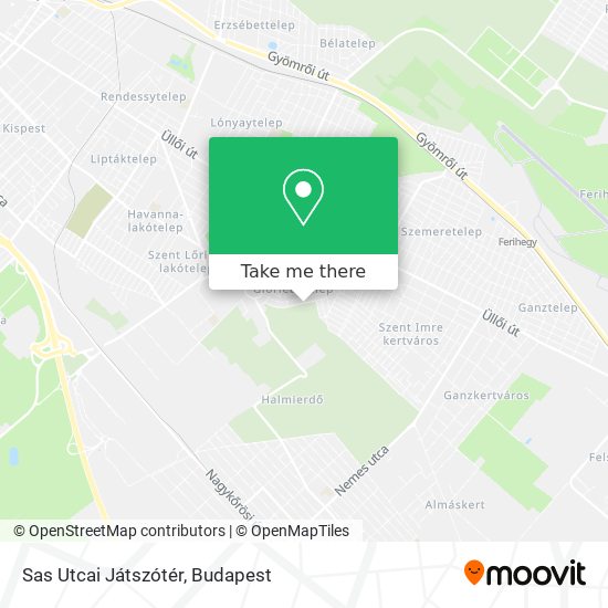 Sas Utcai Játszótér map