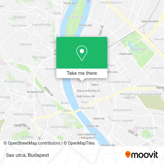 Sas utca map