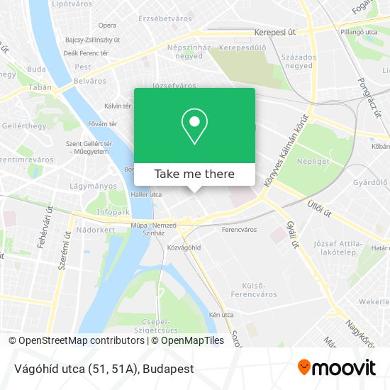 Vágóhíd utca (51, 51A) map