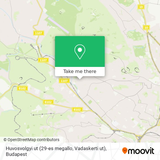 Huvosvolgyi ut (29-es megallo, Vadaskerti ut) map