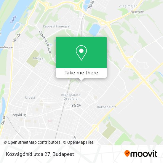 Közvágóhíd utca 27 map