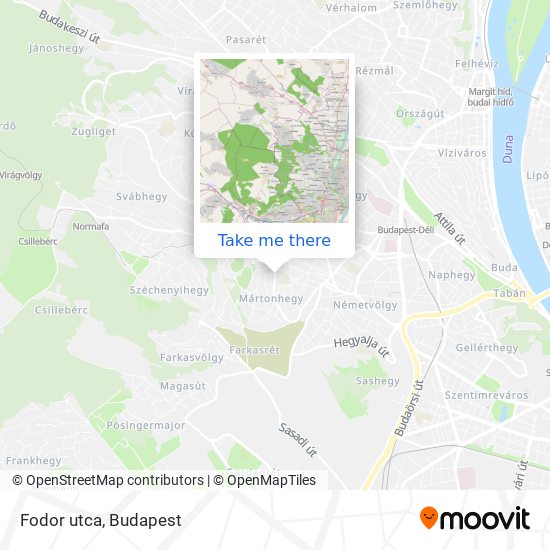 Fodor utca map