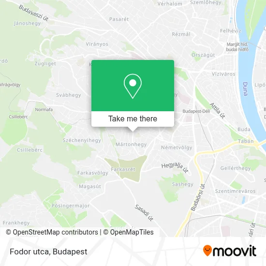Fodor utca map