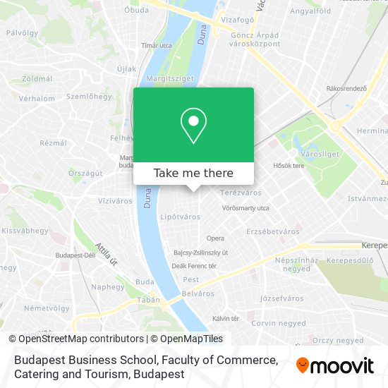 Budapest Business School, Faculty of Commerce, Catering and Tourism map