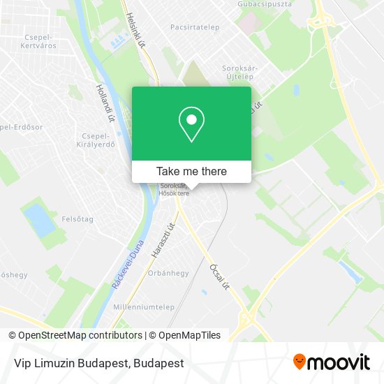 Vip Limuzin Budapest map