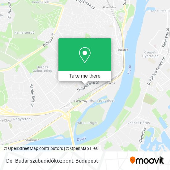 Dél-Budai szabadidőközpont map