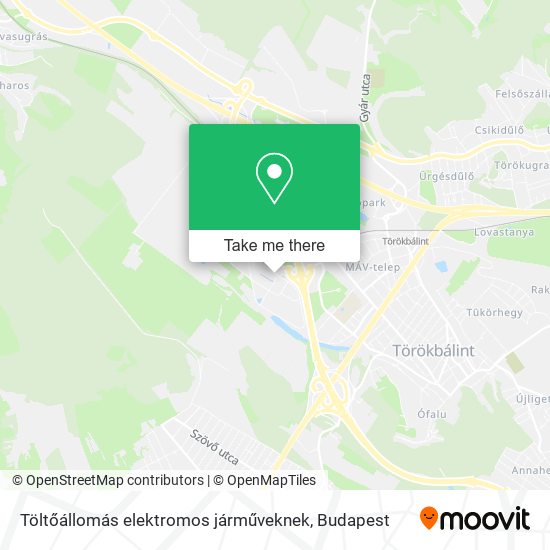 Töltőállomás elektromos járműveknek map