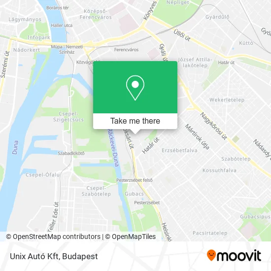 Unix Autó Kft map